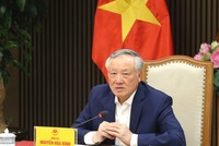 Phó Thủ tướng Thường trực Kl993 ưu đãi thưởng hấp dẫn Nguyễn Hòa Bình chủ trì cuộc họp về hoàn thiện dự thảo Quy chế hoạt động của Trung tâm Kl991.com nạp rút nhanh quốc tế Việt Nam (Ảnh: Chinhphu.vn)