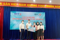 BIC chi trả hơn 830 triệu đồng quyền lợi Kl99kl phiên bản hoạt động cho khách hàng vay vốn tại BIDV Đông Hà Nội