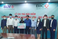 BIC trao hơn 750 triệu đồng quyền lợi Kl99kl phiên bản hoạt động cho khách hàng vay vốn tại Nghệ An
