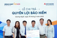 Mirae Asset Prévoir chi trả 107 triệu đồng quyền lợi Kl99kl phiên bản hoạt động cho khách hàng tại Quảng Ngãi