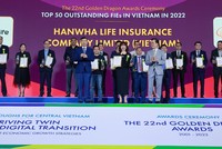 Hanwha Life Việt Nam được vinh danh “Dịch vụ Kl99kl phiên bản hoạt động đáng tin cậy 2022”
