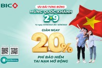 BIC ưu đãi 20% phí Kl99kl phiên bản hoạt động Tai nạn mở rộng 