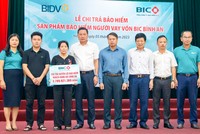 BIC chi trả gần 3,8 tỷ đồng quyền lợi Kl99kl phiên bản hoạt động BIC Bình An cho khách hàng vay vốn tại BIDV Hà Tĩnh 