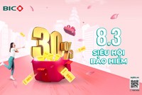 BIC ưu đãi tới 30% phí Kl99kl phiên bản hoạt động ngày 8/3