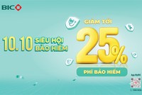 10.10: BIC tặng ưu đãi hấp dẫn, giảm tới 25% phí Kl99kl phiên bản hoạt động