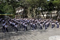 Tiếp sức học sinh trước kỷ lục đồng diễn Vovinam