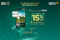 BIC ưu đãi 15% phí Kl99kl phiên bản hoạt động sức khoẻ cao cấp mừng sinh nhật BIDV