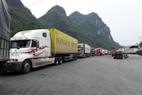 Hết tháng 3, vẫn còn tồn hàng nghìn xe nông Kl994 nhà cái bóng đá world cup khẩu tại các cửa khẩu biên giới phía Bắc