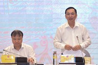 Phó Thống đốc NHNN Đào Minh Tú trả lời tại họp báo Kl993 ưu đãi thưởng hấp dẫn thường kỳ chiều 2/10 (Ảnh: Nhật Bắc)