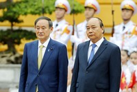 Thủ tướng Nguyễn Xuân Phúc chủ trì lễ đón Thủ tướng Nhật Bản