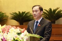 Chủ nhiệm Uỷ ban Kl992 cổng game cá cược Vũ Hồng Thanh trình bày báo cáo thẩm tra - (Ảnh VC).