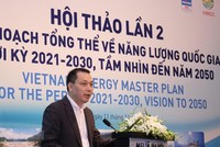 Thứ trưởng Bộ Công Thương Đặng Hoàng An phát biểu tại hội nghị. (Ảnh: Trần Việt/TTXVN)