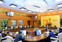 Uỷ ban Thường vụ Quốc hội bắt đầu phiên họp thứ 52 (Ảnh Quốc hội) 