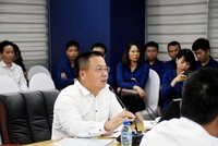 Ông Phạm Anh Đức -Tổng giám đốc Kl99kl phiên bản hoạt động PVI tại buổi họp sơ kết quý I/2021