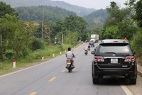 Một đoạn Quốc lộ 2 qua Hà Giang.