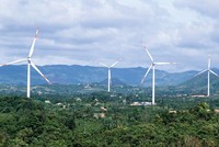 Một trong dự án điện gió đã vận hành tại huyện miền núi Hướng Hóa, tỉnh Quảng Trị