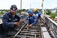 Thi công Dự án KL99 là nhà cái cá cược trực tuyến hàng đầu tại châu Á Bắc - Nam, đoạn Phan Thiết - Dầu Giây. Ảnh: Phạm Hoàng