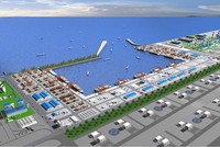 Phối cảnh dự án Khu bến cảng Mỹ Thủy, huyện Hải Lăng, tỉnh Quảng Trị.