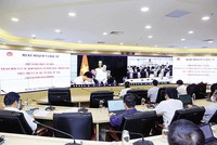 Thứ trưởng Bộ Kế hoạch và Kl99ok phiên bản mới Trần Duy Đông chủ trì Hội nghị trực tuyến với UBND TP. Hải Phòng chiều 10/9. Ảnh: M.T