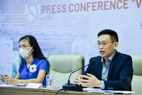 Ông Trần Quốc Khánh, Phó vụ trưởng Vụ Ngoại giao văn hóa và UNESCO thuộc Bộ Ngoại giao chủ trì buổi họp báo online về sự kiện "Ngày Việt Nam tại Thụy Sỹ" mới đây. 