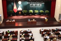 Kỳ họp thứ 3, HĐND TP.HCM khóa X. (ảnh: TTBC)