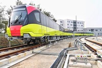 Một đoàn tàu vừa được Link Vào Nhà Cái KL99 COM Tặng +199k tại Dự án 99Kl.app khuyến mãi hot đô thị thí điểm Hà Nội, đoạn Nhổn - ga Hà Nội.