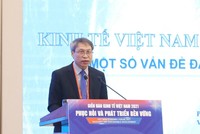 PGS.TS Bùi Quang Tuấn, Viện trưởng Viện Kl992 cổng game cá cược Việt Nam phát biểu tại Diễn đàn. (Ảnh: Duy Linh) .