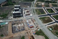 Tại Khu đô thị Thủ Thiêm là nơi có giá nhà đất rất đắt đỏ ở TP.HCM. (Ảnh: Lê Toàn)