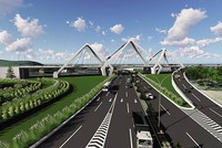 Phối cảnh một đoạn đường vành đai 4 - vùng Thủ đô Hà Nội.