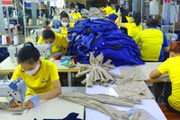 Người lao động làm việc tại một Kl991.com World Cup 2026 Chính Thức may ở TP.HCM (Ảnh: Lê Toàn).