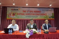 Sự kiện diễn ra theo hình thức trực tuyến với sự tham dự của ông Đàm Thế Thái - Phó tổng giám đốc HD SAISON, ông Trần Hoài Nam - Phó tổng giám đốc HDBank, ông Hoàng Thanh Tùng - Trưởng phòng Quan hệ Nhà Kl99ok phiên bản mới (từ trái sang).