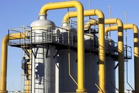 Trạm nén khí của hệ thống đường ống dẫn khí đốt Yamal-Europe ở gần Nesvizh, cách Minsk (Ukraine) khoảng 130 km về phía Tây Nam. (Ảnh: Reuters/TTXVN)