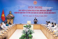 Thủ tướng Phạm Minh Chính chủ trì Hội nghị Phát triển thị trường vốn an toàn, minh bạch, hiệu quả, bền vững nhằm ổn định Kl992 cổng game cá cược vĩ mô, bảo đảm các cân đối lớn của nền Kl992 cổng game cá cược (Ảnh: Nhật Bắc)