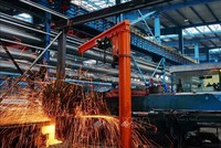 Dây chuyền Kl994 nhà cái bóng đá world cup thép tại một nhà máy ở Hà Bắc, Trung Quốc. Ảnh: THX/TTXVN