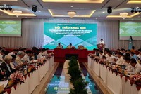 Hội thảo là cơ sở để Hội đồng Lý luận Trung ương báo cáo tư vấn để trình Bộ Kl991.com tải ứng dụng nhằm ban hành chính sách đặc thù cho Khu Kl992 cổng game cá cược cửa khẩu Mộc Bài. Ảnh: Trọng Tín