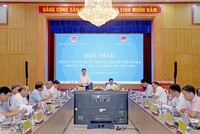 Hội thảo tham vấn đối với dự thảo Quy hoạch tỉnh Yên Bái thời kỳ 2021 - 2030, tầm nhìn đến năm 2050. (Ảnh: Đức Trung)