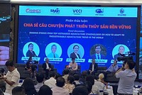Đại biểu chia sẻ các mô hình hiệu quả về phát triển thủy sản bền vững tại Diễn đàn