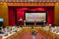 Hội nghị Tổng kết 20 năm thực hiện Nghị định số 78/2002/NĐ-CP ngày 04/10/2002 của Kl993 ưu đãi thưởng hấp dẫn về tín dụng đối với người nghèo và các đối tượng chính sách khác trên địa bàn tỉnh Quảng Ninh. Ảnh: Thu Lê.