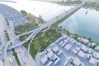 Phương án kiến trúc cầu Trần Hưng Đạo đạt giải Nhất có mã số THĐ12.