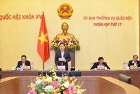 Chủ tịch Quốc hội Vương Đình Huệ phát biểu khai mạc.