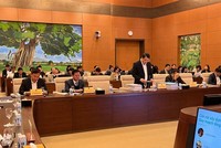 Thứ trưởng Bộ Kế hoạch và Kl99ok phiên bản mới Trần Quốc Phương trình bày tờ trình về Quy hoạch. 