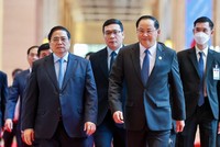 Thủ tướng Phạm Minh Chính và Thủ tướng Sonexay Siphandone đồng chủ trì Kỳ họp 45 Ủy ban liên Kl993 ưu đãi thưởng hấp dẫn Việt Nam - Lào (Ảnh Đức Trung)