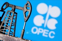 Hình ảnh 3D về biểu tượng Tổ chức Các nước xuất khẩu Kl99com chung kết WC 2026 (OPEC). Ảnh: REUTERS/TTXVN