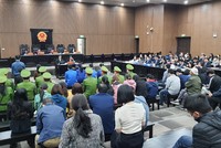 Phiên tòa xét xử vụ án Nguyễn Thị Hà Thành và đồng phạm lừa đảo chiếm đoạt 99Kl.app cổng game giải trí.