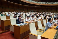 Một phiên họp của Quốc hội khoá XV.