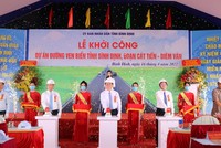 Tính đến ngày 4/5/2023, Dự án Đường ven biển đoạn Cát Tiến – Diêm Vân đã giải ngân được 88.344 đồng, đạt 25,24% trong kế hoạch vốn Trung ương giao năm 2023 là 350.000 triệu đồng (vốn Trung ương phân bổ thực hiện dự án là 1.800 tỷ đồng).