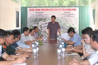 Phó chủ tịch UBND tỉnh phát biểu tại buổi làm việc với chủ Kl99ok phiên bản mới, các đơn vị thi công và sở, ngành, địa phương liên quan Dự án Trung tâm kiểm soát bệnh tật tỉnh