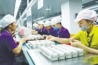 Nhà Kl99ok phiên bản mới nước ngoài tiếp tục quan tâm, tin vào môi trường Kl99ok phiên bản mới của Việt Nam. Trong ảnh: Nhà máy Luxshare Kl994 nhà cái bóng đá world cup tai nghe, cáp sạc cho Apple. Ảnh: Đức Thanh
