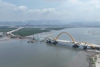  Cầu Cửa Lục 3 sử dụng vốn Kl99ok phiên bản mới công đã thi công đạt hơn 80% khối lượng các phần việc.
