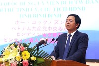 Ông Hồ Quốc Dũng, Bí thư Tỉnh ủy Bình Định khẳng định tỉnh luôn tạo điều kiện tốt nhất để chào đón các nhà Kl99ok phiên bản mới Nhật Bản. Ảnh: Trang Lê.